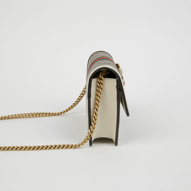 GUCCI 瑪格麗特女王迷你鏈錢包斜背包 476079-3