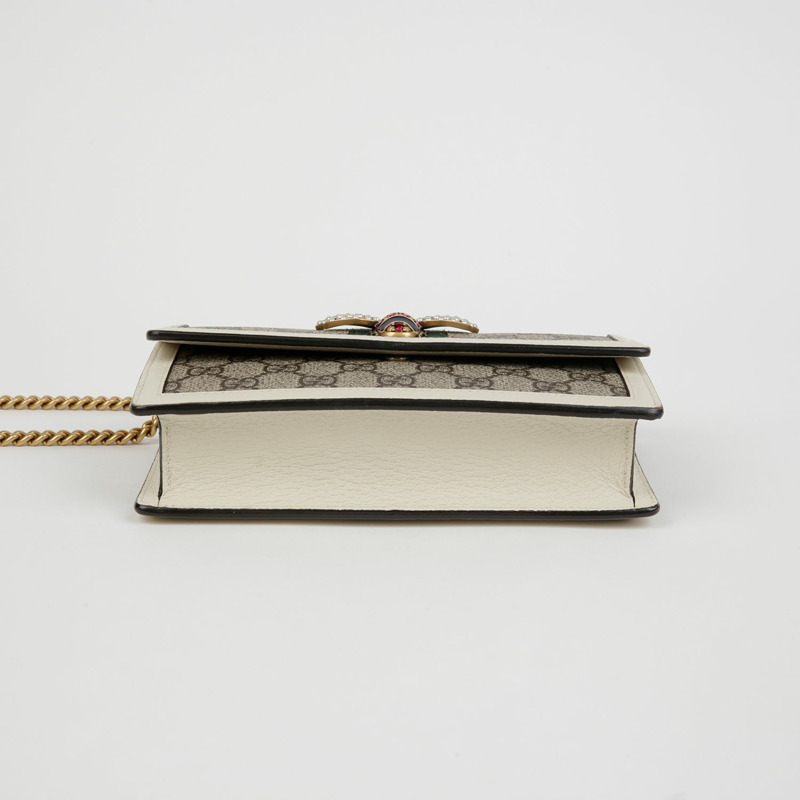 GUCCI 瑪格麗特女王迷你鏈錢包斜背包 476079-4