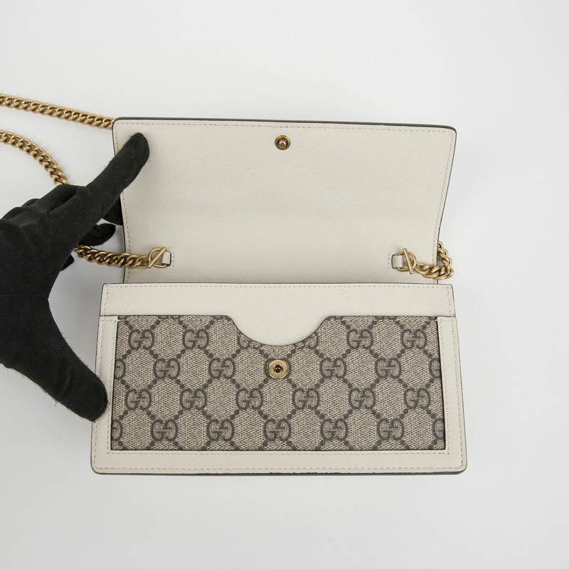 GUCCI 瑪格麗特女王迷你鏈錢包斜背包 476079-10