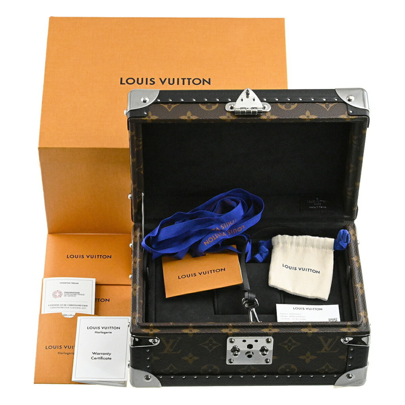 路易威登 Tambour 自動腕錶，鋼藍色，W1ST20-8