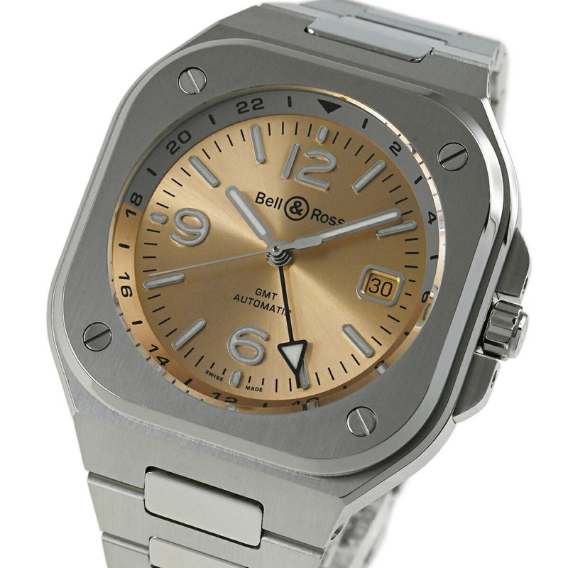 Bell & Ross BR 05 GMT 琥珀色腕錶，日本限量版（99枚），BR05G-CH-ST SST-1