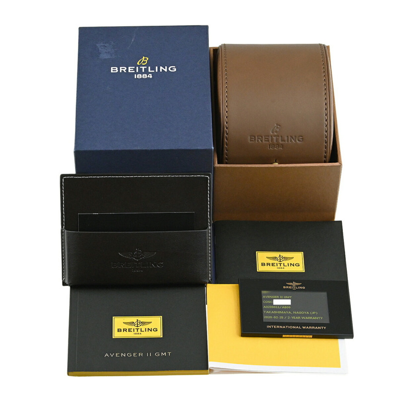 百年靈復仇者二代GMT珍珠母貝腕錶，日本限定款，A3239011 A809 (A32390)-8