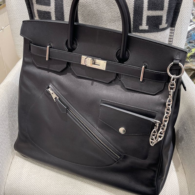【周董同款】HERMES BIRKIN 40CM ROCK 黑銀 稀有釋出-5