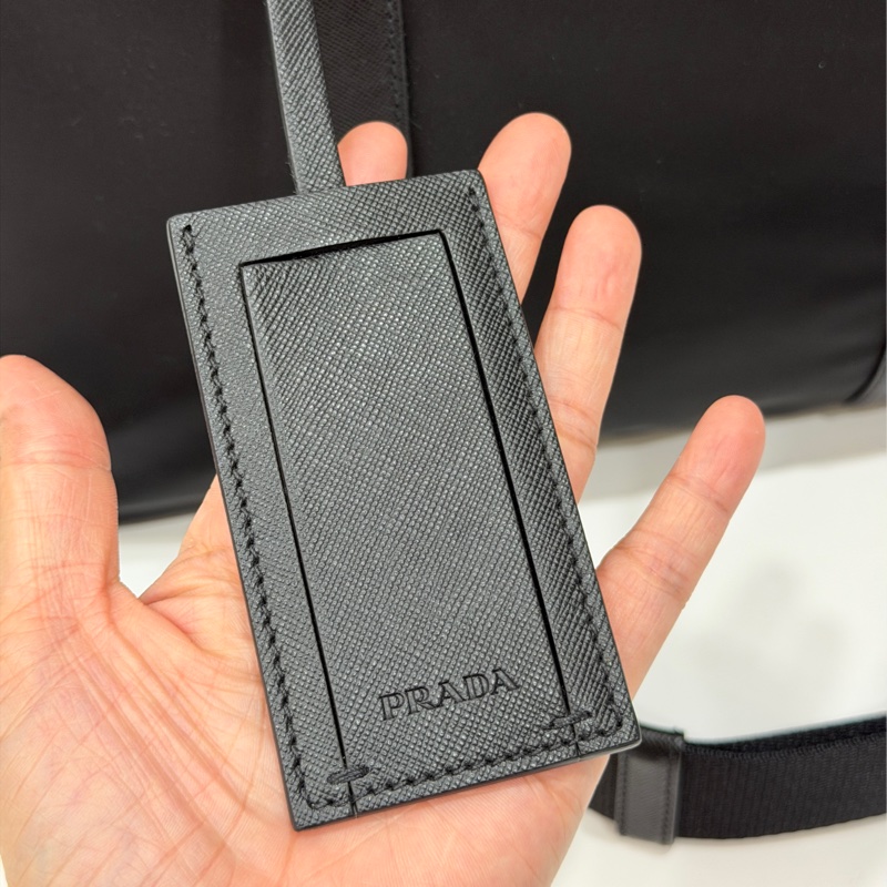 PRADA 黑色 尼龍 公事包 手提包 肩背包 側背包 斜背包 電腦包 文件包-37