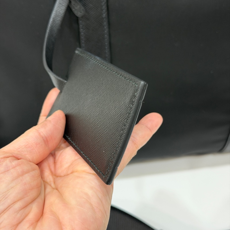 PRADA 黑色 尼龍 公事包 手提包 肩背包 側背包 斜背包 電腦包 文件包-38