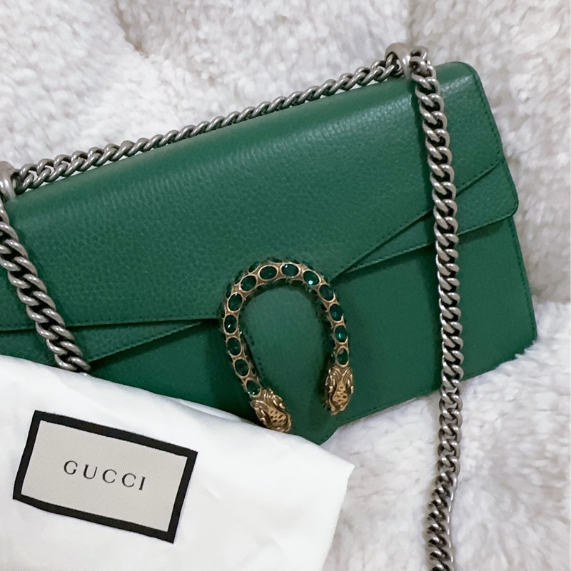 Gucci 綠色酒神包（中號）-9
