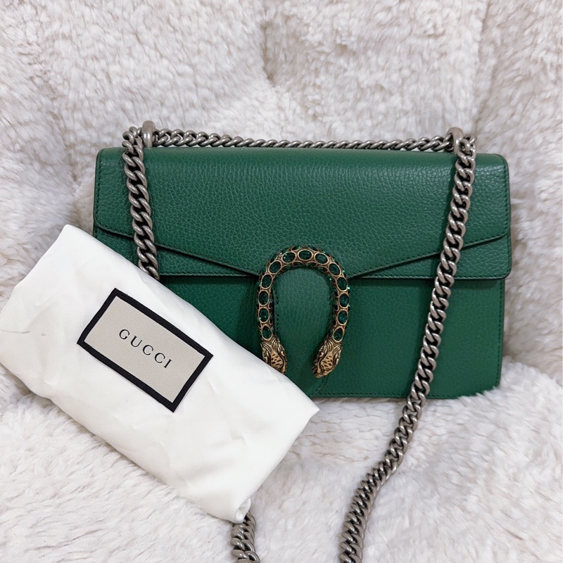 Gucci 綠色酒神包（中號）-10