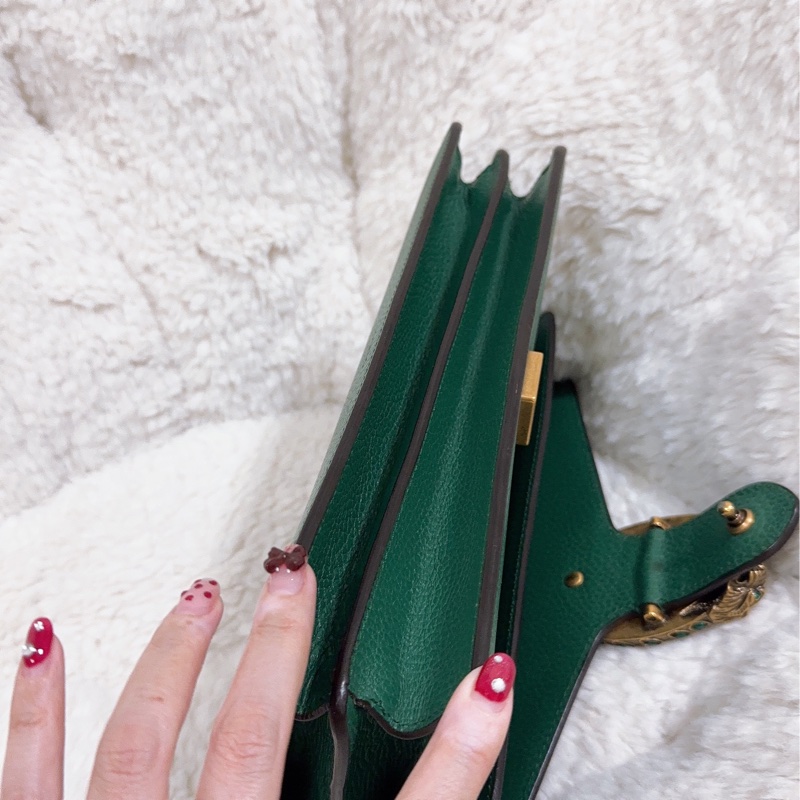 Gucci 綠色酒神包（中號）-13