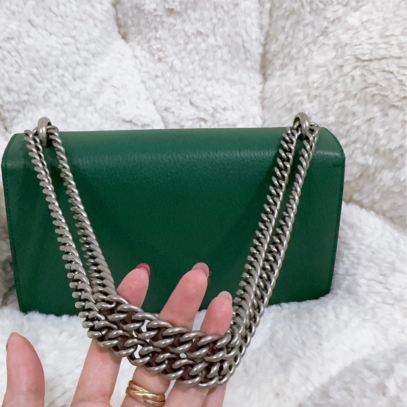 Gucci 綠色酒神包（中號）-25