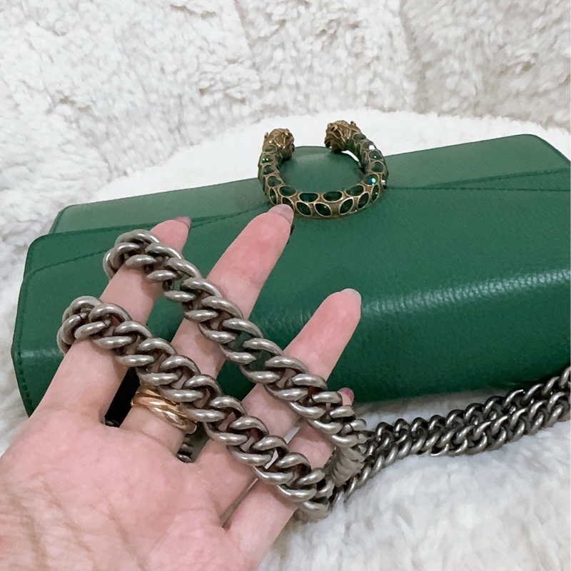 Gucci 綠色酒神包（中號）-26