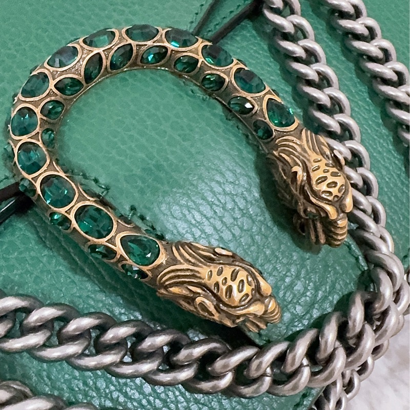 Gucci 綠色酒神包（中號）-27