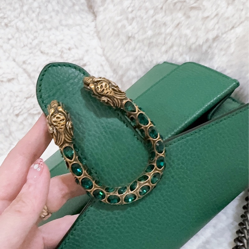Gucci 綠色酒神包（中號）-28