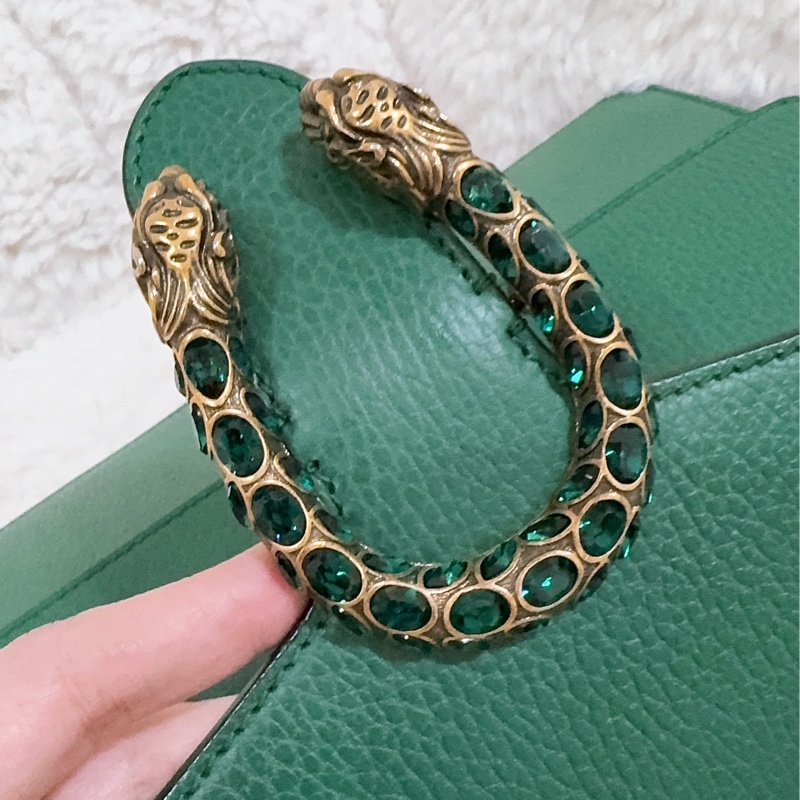 Gucci 綠色酒神包（中號）-29