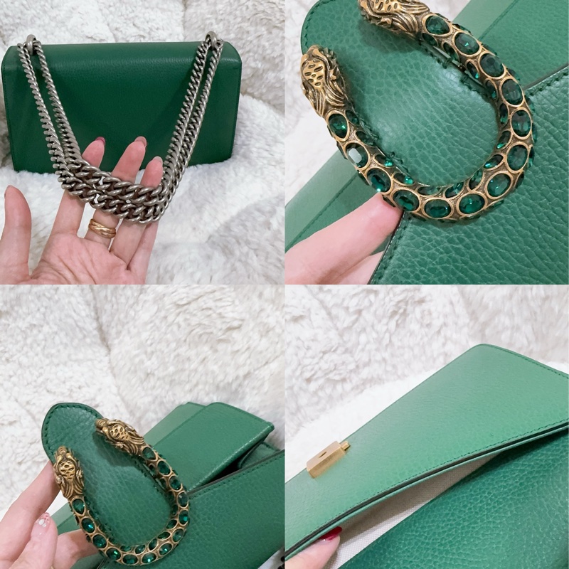 Gucci 綠色酒神包（中號）-31