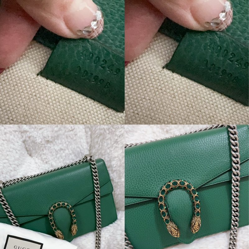 Gucci 綠色酒神包（中號）-33