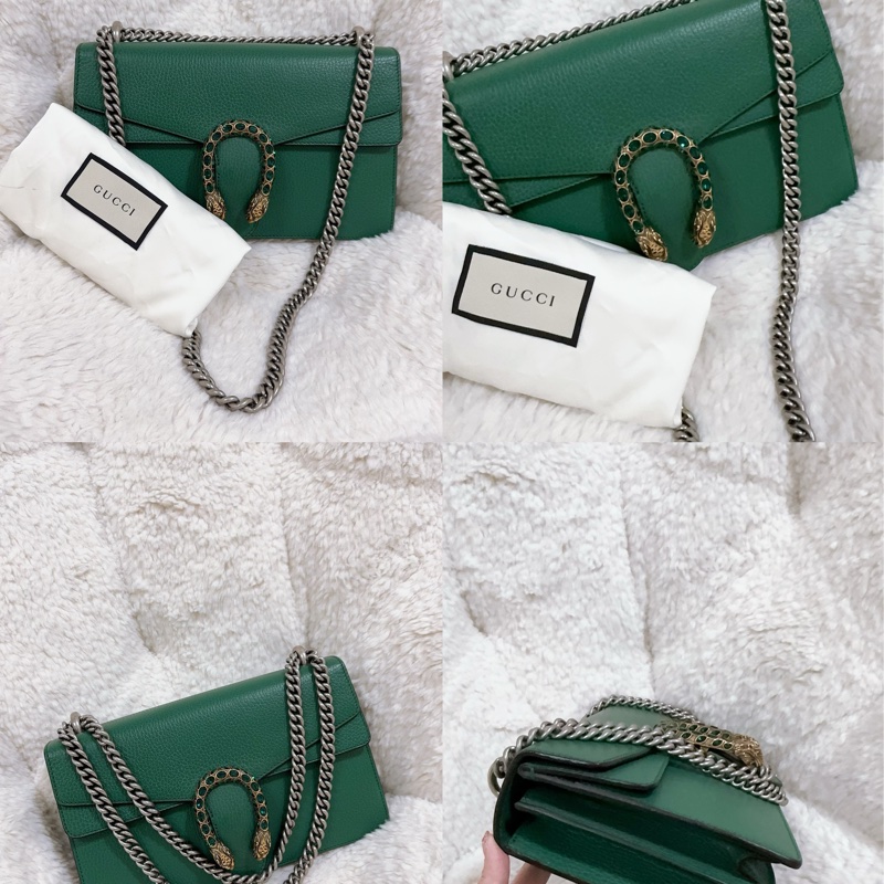 Gucci 綠色酒神包（中號）-37