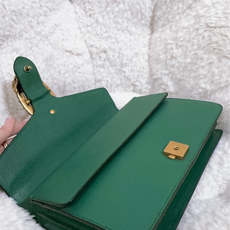 Gucci 綠色酒神包（中號）-43