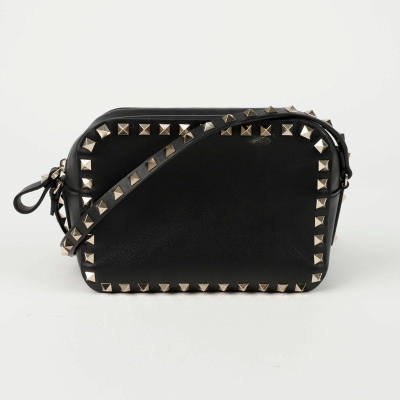 VALENTINO 1B0809 鉚釘相機小號單肩斜背包-0