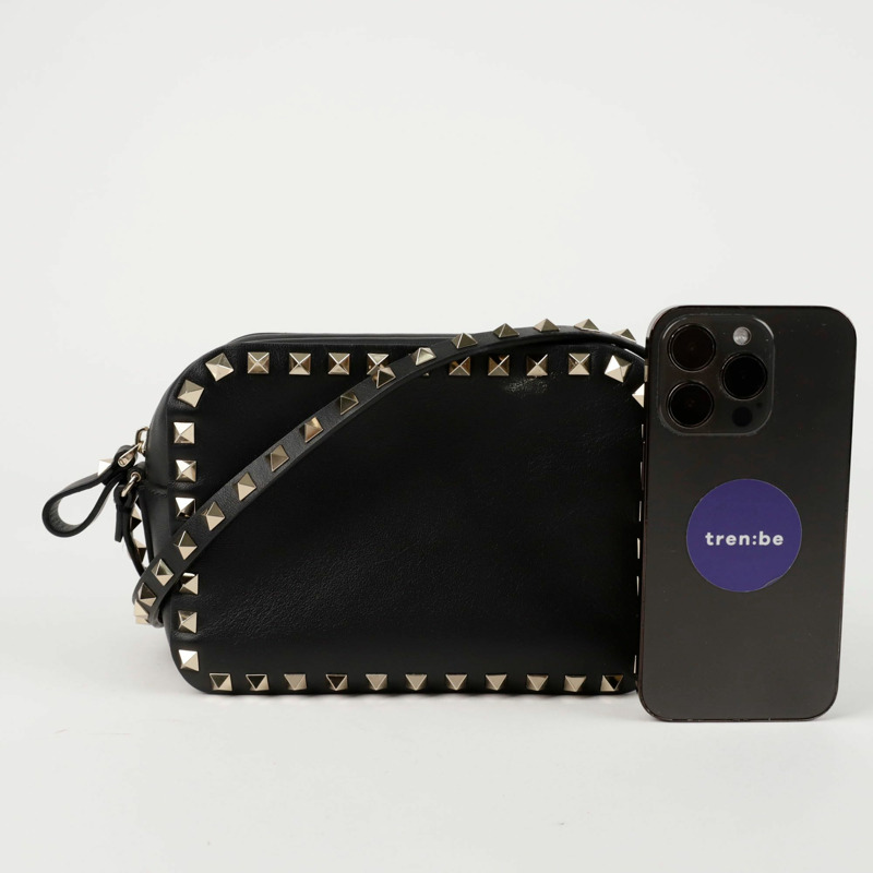 VALENTINO 1B0809 鉚釘相機小號單肩斜背包-7