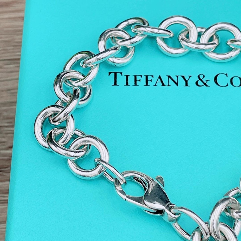 🌷Tiffany&Co. 愛心手鍊無字款 ｜經典花紋✦fufu style 精品✦ 氣質款｜-5