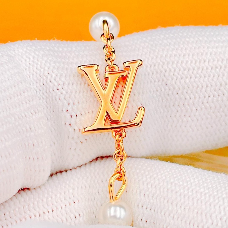 🌷Louis Vuitton*近全新* 珍珠經典老花logo長項鍊｜經典花紋✦fufu style 精品✦ 氣質款｜-5