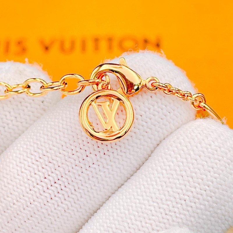 🌷Louis Vuitton*近全新* 珍珠經典老花logo長項鍊｜經典花紋✦fufu style 精品✦ 氣質款｜-7