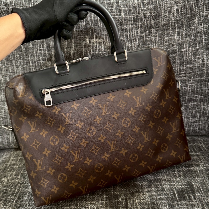 LV老花手提肩背公事包-1