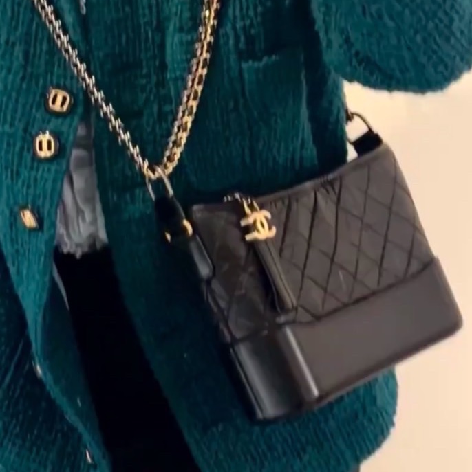 「JL精品代購」 97新 Chanel 黑色流浪包 ic 芯片款-1