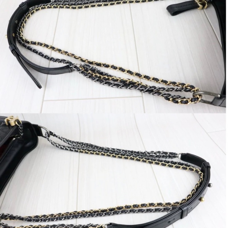 「JL精品代購」 97新 Chanel 黑色流浪包 ic 芯片款-10