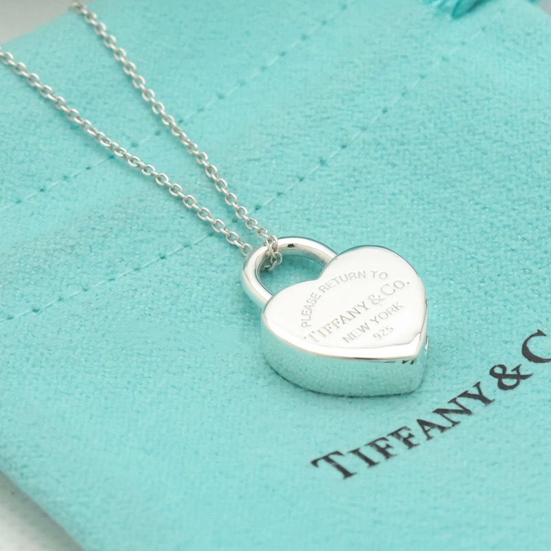 🌷Tiffany&Co. 愛心項鍊 |經典花紋✦fufu style 精品✦ 氣質款|-1