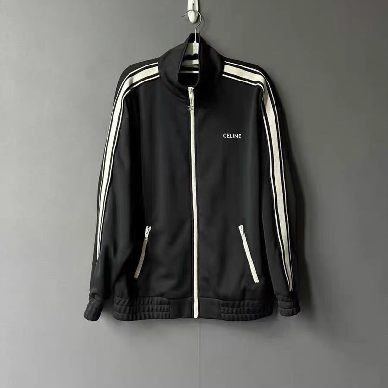 全新帶吊牌！ Celine 黑白條紋 校服夾克 XS碼-0