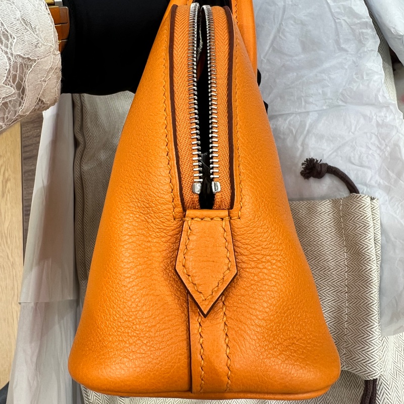Hermes mini bolide Abricot 內拼 Gold 銀扣 Evercolor皮 K刻-1