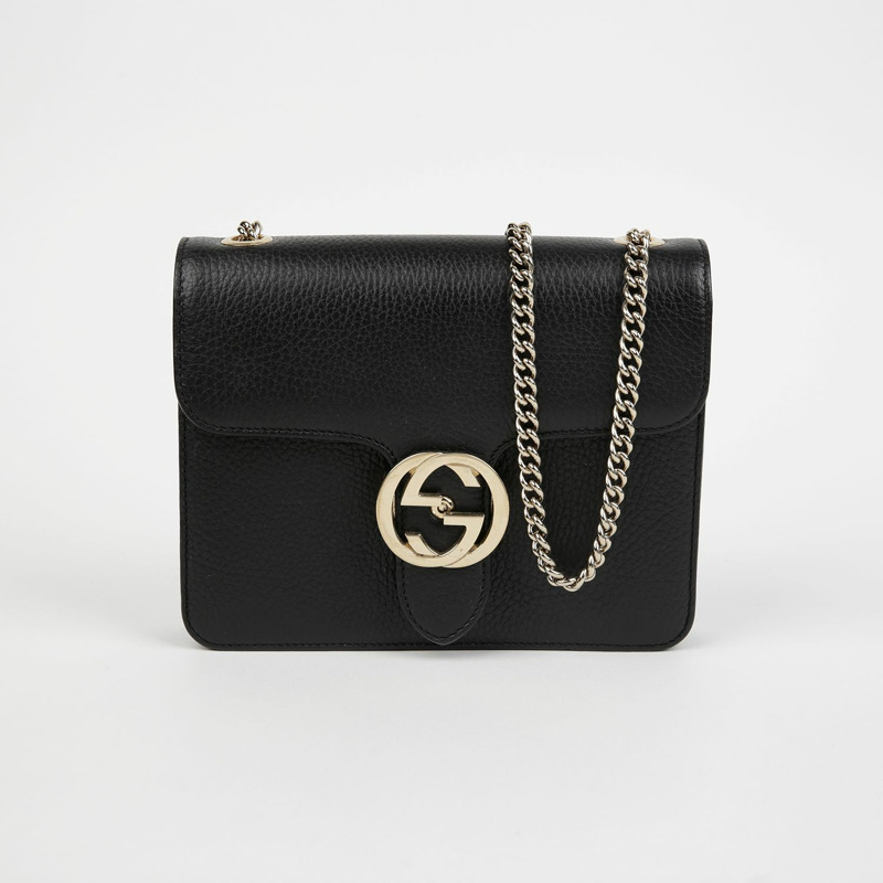 GUCCI 互扣鏈條單肩斜背包 510304-0