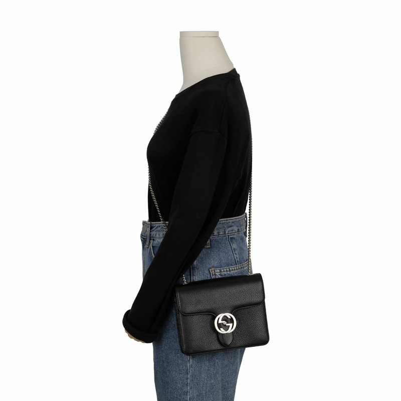 GUCCI 互扣鏈條單肩斜背包 510304-8