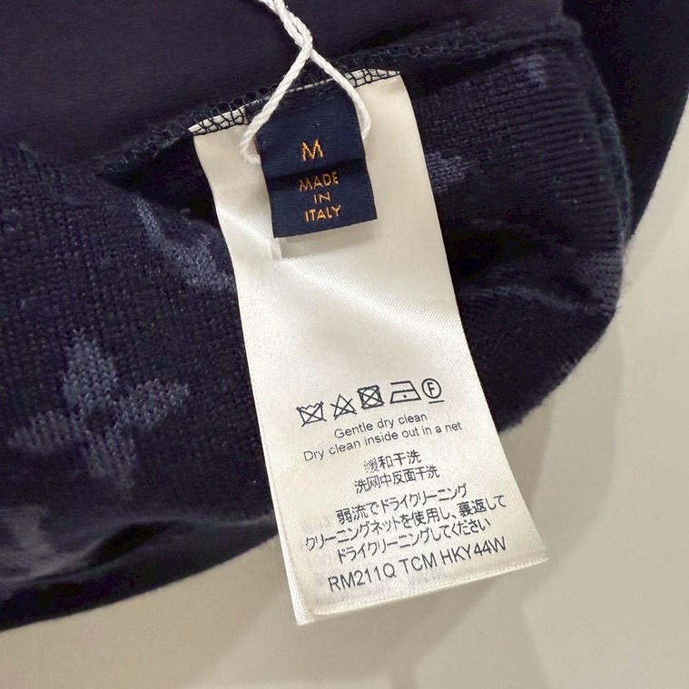 LV 藏藍色滿版老花Logo毛毛泰迪外套 size:M-11