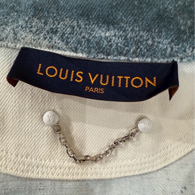 LV 星空漸層滿版Logo牛仔襯衫外套 size:L-13