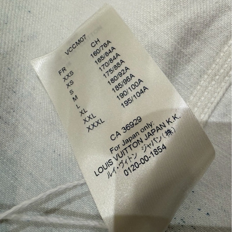 LV 星空漸層滿版Logo牛仔襯衫外套 size:L-15