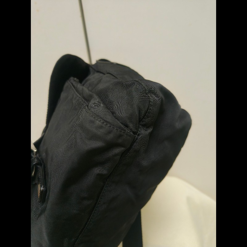 .🔥年終狂降🔥【限時降價只到12/31（原13,800）】㊣✨PRADA✨普拉達 黑色 輕量 帆布 皮革 單釦 掀蓋式 郵差包 肩背包 斜背包 /二手包/二手精品/保證正品🌳二手樹屋🌳-8