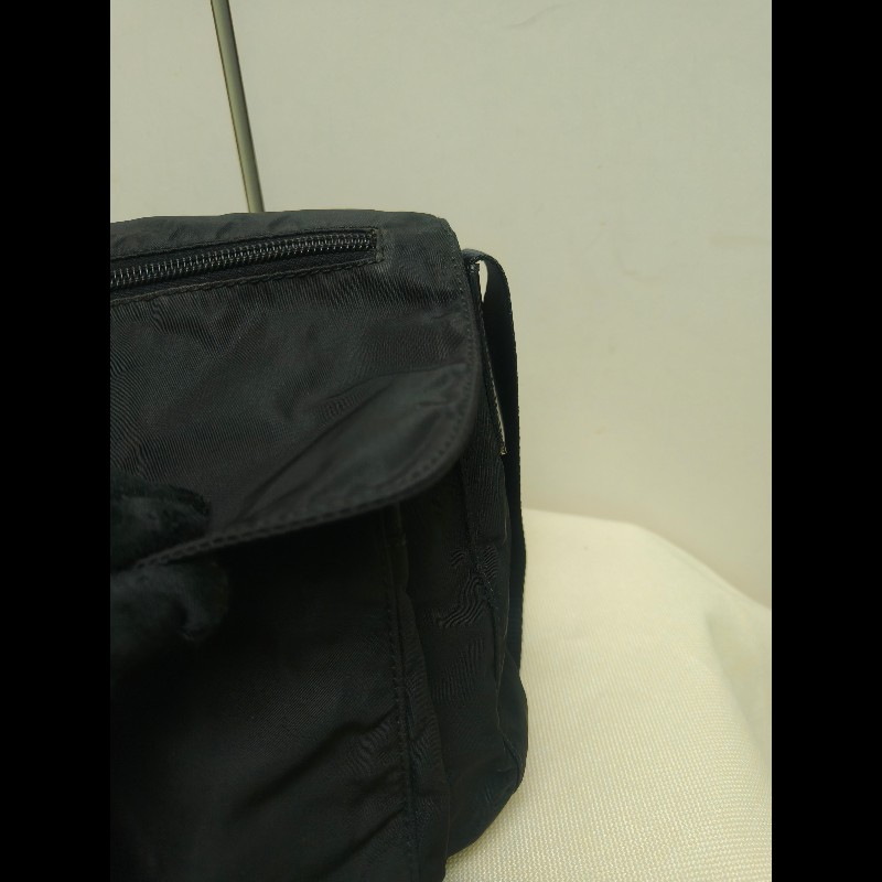 .🔥年終狂降🔥【限時降價只到12/31（原13,800）】㊣✨PRADA✨普拉達 黑色 輕量 帆布 皮革 單釦 掀蓋式 郵差包 肩背包 斜背包 /二手包/二手精品/保證正品🌳二手樹屋🌳-17