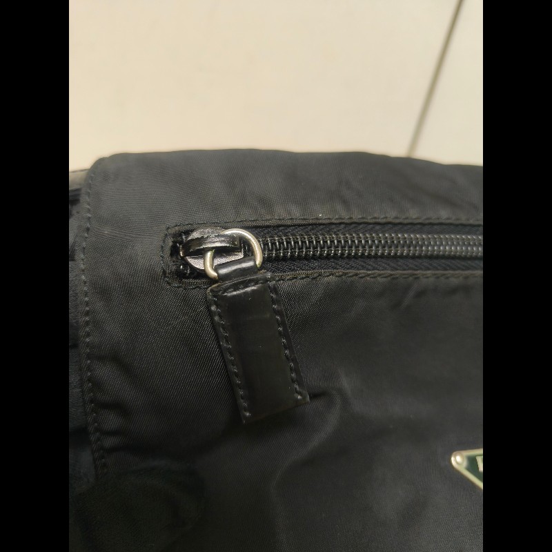 .🔥年終狂降🔥【限時降價只到12/31（原13,800）】㊣✨PRADA✨普拉達 黑色 輕量 帆布 皮革 單釦 掀蓋式 郵差包 肩背包 斜背包 /二手包/二手精品/保證正品🌳二手樹屋🌳-18