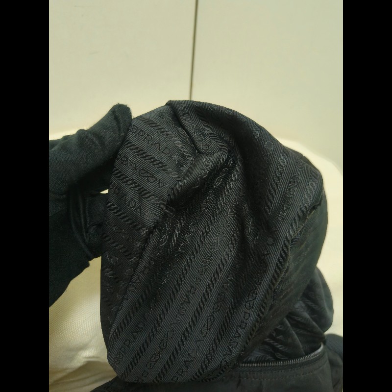 .🔥年終狂降🔥【限時降價只到12/31（原13,800）】㊣✨PRADA✨普拉達 黑色 輕量 帆布 皮革 單釦 掀蓋式 郵差包 肩背包 斜背包 /二手包/二手精品/保證正品🌳二手樹屋🌳-48