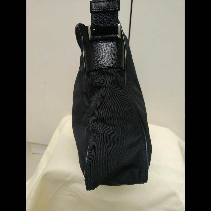 【8成新】㊣✨PRADA✨普拉達 黑色 輕量 帆布 皮革 直立 記者包 相機包 斜背包 /二手包/二手精品/保證正品🌳二手樹屋🌳-2