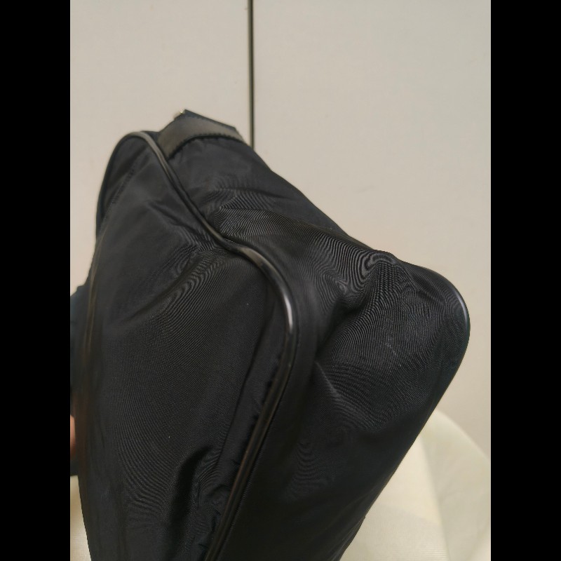 【8成新】㊣✨PRADA✨普拉達 黑色 輕量 帆布 皮革 直立 記者包 相機包 斜背包 /二手包/二手精品/保證正品🌳二手樹屋🌳-8