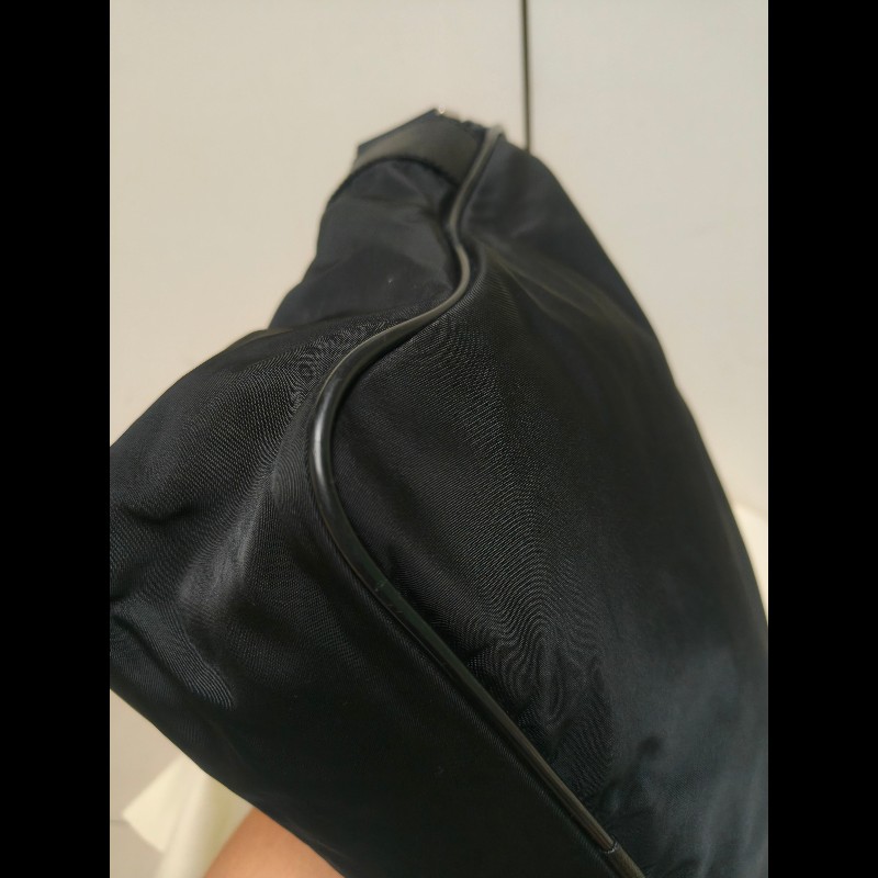 【8成新】㊣✨PRADA✨普拉達 黑色 輕量 帆布 皮革 直立 記者包 相機包 斜背包 /二手包/二手精品/保證正品🌳二手樹屋🌳-9