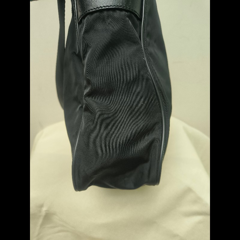 【8成新】㊣✨PRADA✨普拉達 黑色 輕量 帆布 皮革 直立 記者包 相機包 斜背包 /二手包/二手精品/保證正品🌳二手樹屋🌳-23