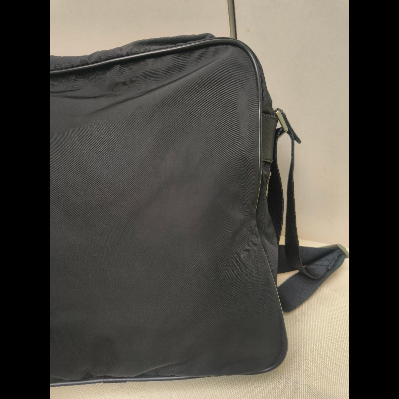 【8成新】㊣✨PRADA✨普拉達 黑色 輕量 帆布 皮革 直立 記者包 相機包 斜背包 /二手包/二手精品/保證正品🌳二手樹屋🌳-25