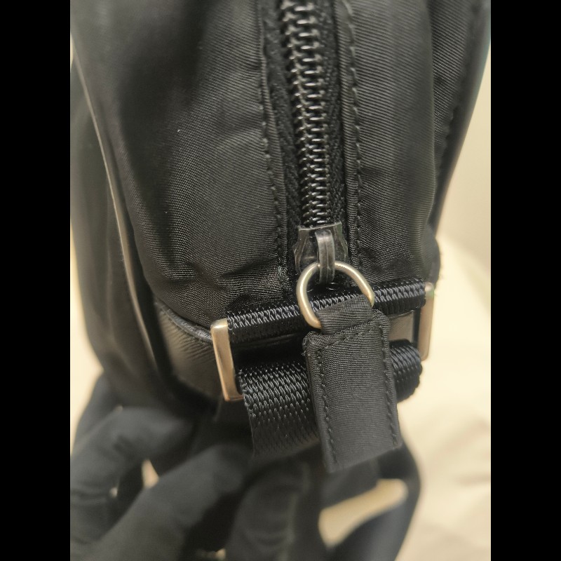 【8成新】㊣✨PRADA✨普拉達 黑色 輕量 帆布 皮革 直立 記者包 相機包 斜背包 /二手包/二手精品/保證正品🌳二手樹屋🌳-28