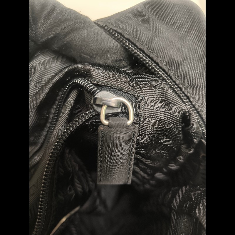 【8成新】㊣✨PRADA✨普拉達 黑色 輕量 帆布 皮革 直立 記者包 相機包 斜背包 /二手包/二手精品/保證正品🌳二手樹屋🌳-36