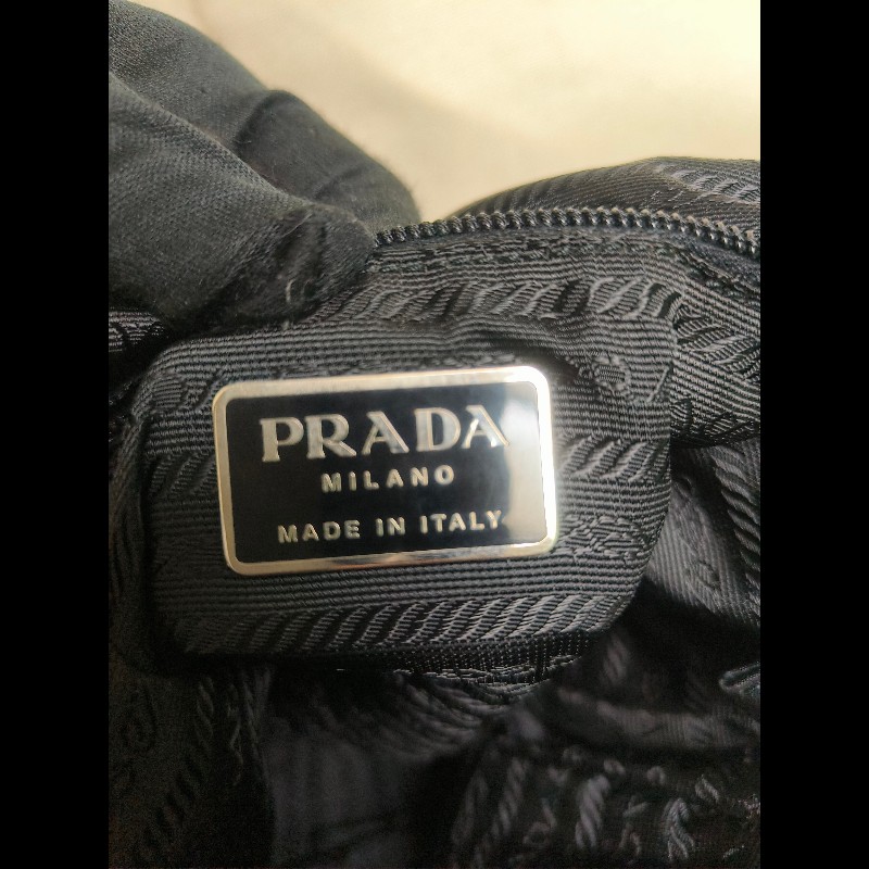 【8成新】㊣✨PRADA✨普拉達 黑色 輕量 帆布 皮革 直立 記者包 相機包 斜背包 /二手包/二手精品/保證正品🌳二手樹屋🌳-37