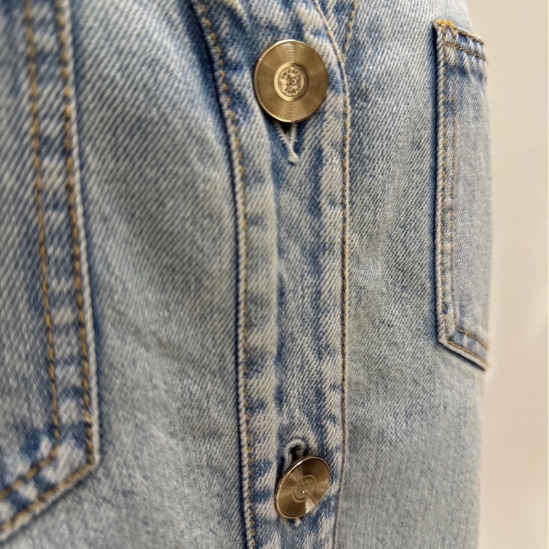 CHANEL 山茶花拼接牛仔外套 38碼-2